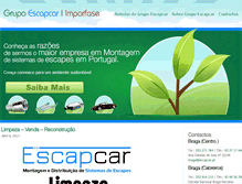 Tablet Screenshot of grupoescapcar.com